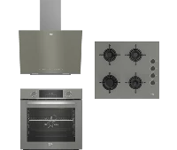 Beko Ankastre Super Gri Cam Set