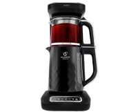 Karaca Çaysever Robotea Pro Quartz 4 in 1 Konuşan Çay Makinesi Black Chrome