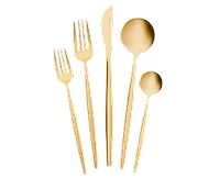 Karaca Orion Mat Gold 12 Kişilik 60 Parça Çatal Kaşık Bıçak Takımı